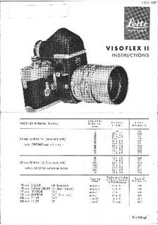 Leica Reflex Housings manual. Camera Instructions.